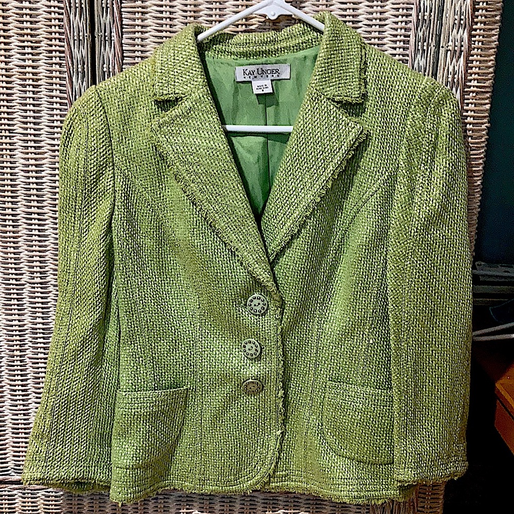 Stylish Blazer/Jacket w/ Shimmering Silver Threads